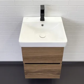 Тумба с раковиной Comforty Дартфорд 00-00013694 45 см Темное дерево